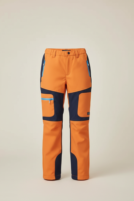 Pantalon Cargo Orange Marine Enfant Imperméable Hiver - Polyester - vue 3