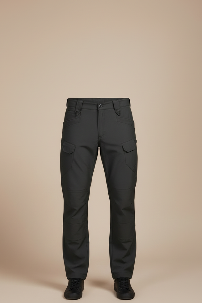 Pantalon Cargo Avec Ceinture - Gris Polyester - vue 3
