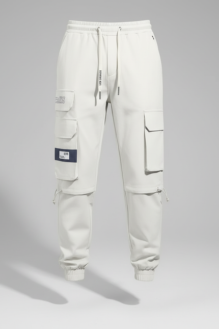 Pantalon Cargo Mode - Beige Gabardine - vue 3