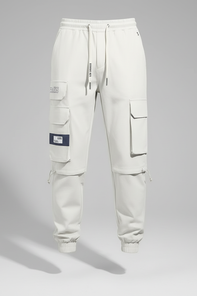 Pantalon Cargo Mode - Beige Gabardine - vue 3