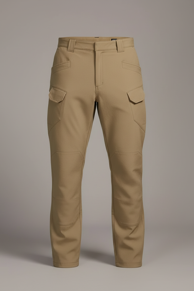 Pantalon Cargo Beige Multipoches Tactique Homme - Polyester - vue 3