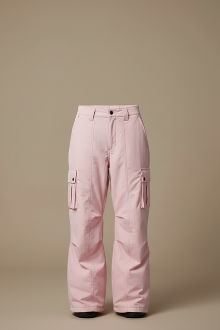 Pantalon De Ski Cargo Femme - Rose Polyester - vue 3