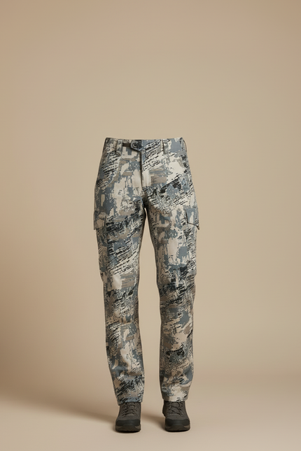 Pantalon Cargo Camouflage Alpine Outdoor Femme - Multicolore Toile - vue 3