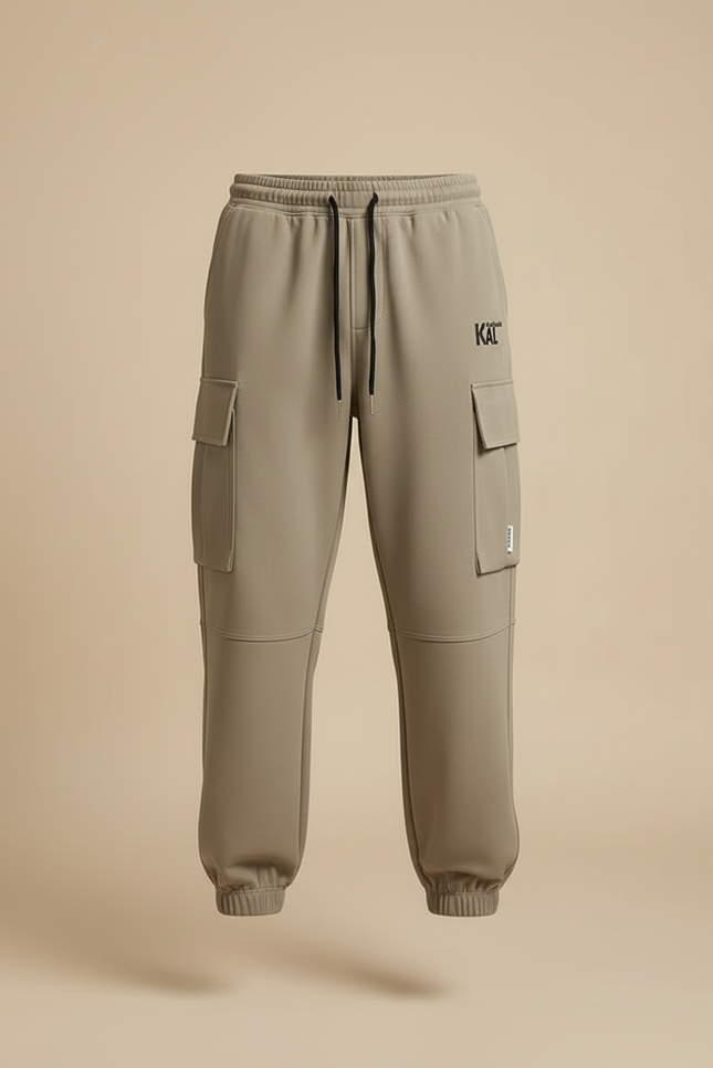 Pantalon Cargo Kaki Ample Décontracté Homme Streetwear - Molleton - vue 3
