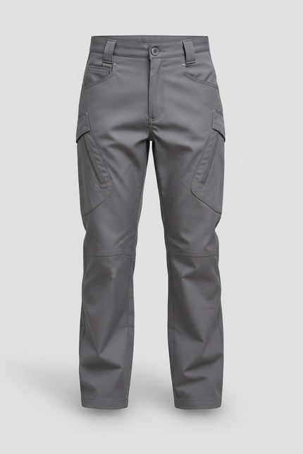 Pantalon Cargo Gris Multipoches Décontracté Enfant - Polyester - vue 3