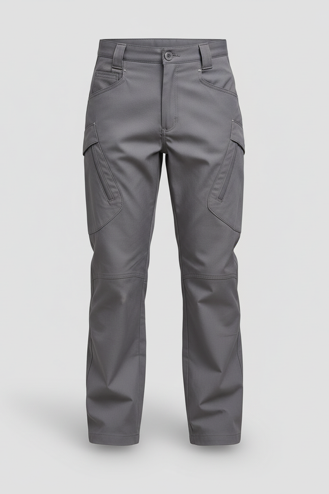 Pantalon Cargo Gris Multipoches Décontracté Enfant - Polyester - vue 3