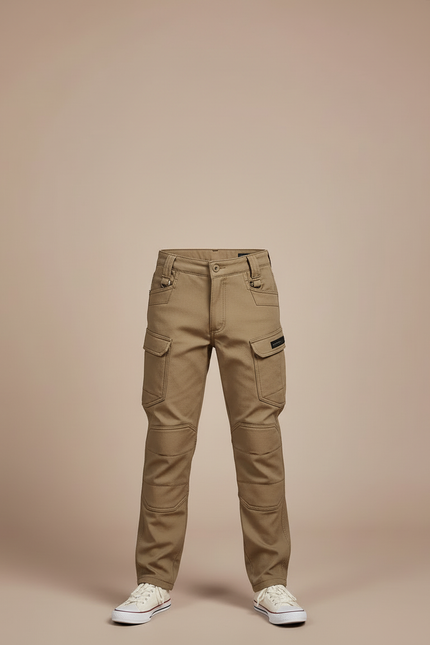 Pantalon Cargo Kaki Enfant Décontracté Multi-Poches - Coton - vue 3