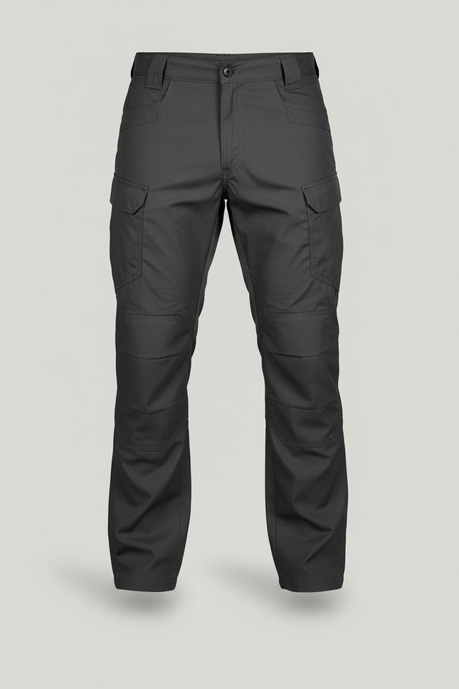 Pantalon Cargo Gris Tactique Multi-Poches Résistant Homme - Polyester - vue 3