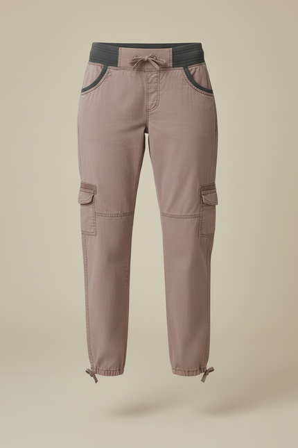 Pantalon Cargo Confortable - Marron Toile - vue 3