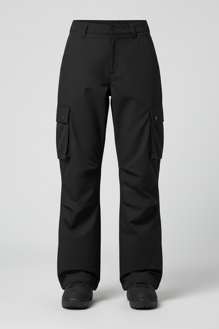 Pantalon Snow Cargo - Noir Polyester - vue 3