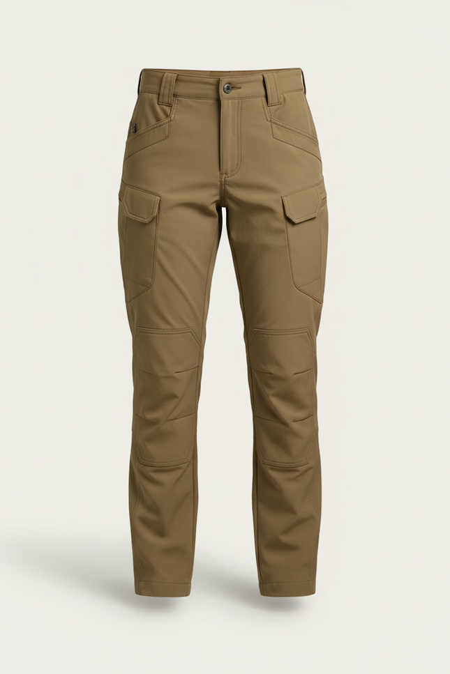 Pantalon Cargo Femme Kaki Multipoches Tactique Slim - Polyester - vue 3