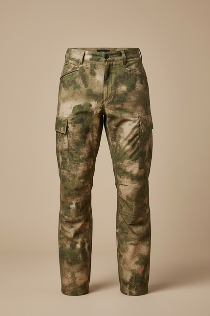 Pantalon Cargo Camouflage Militaire Vert Marron Tactique Résistant - Multicolore Toile - vue 3
