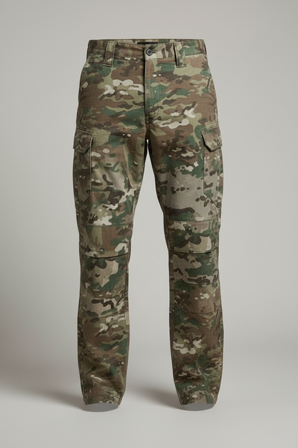 Pantalon Cargo Uniforme - Multicolore Toile - vue 3