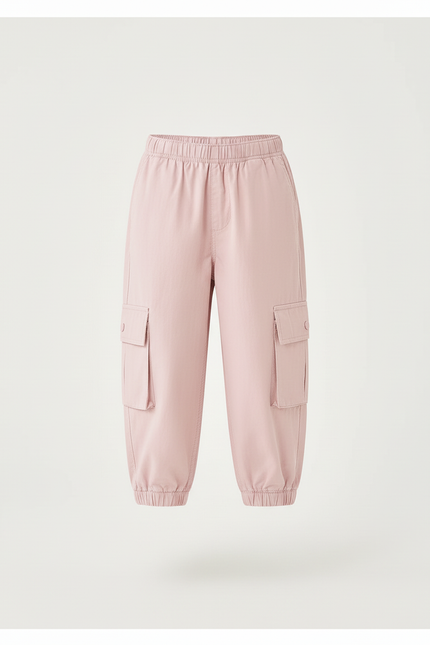 Pantalon Cargo Rose Ample Léger Enfants - Polyester - vue 3