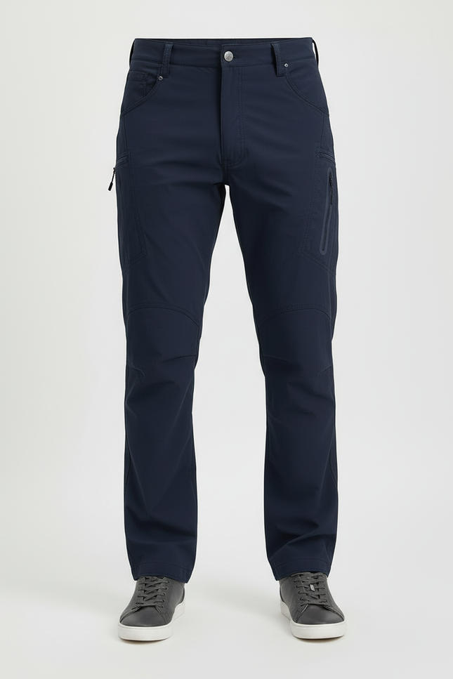 Pantalon Cargo Bleu Marine - Polyester - vue 3