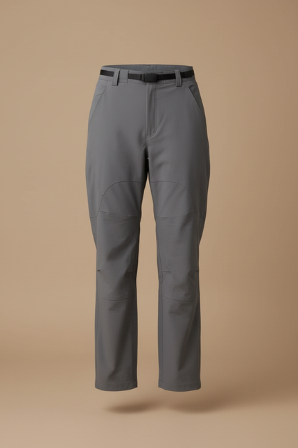 Pantalon Cargo Gris Imperméable Ample Ceinturé Femme - Polyester - vue 3