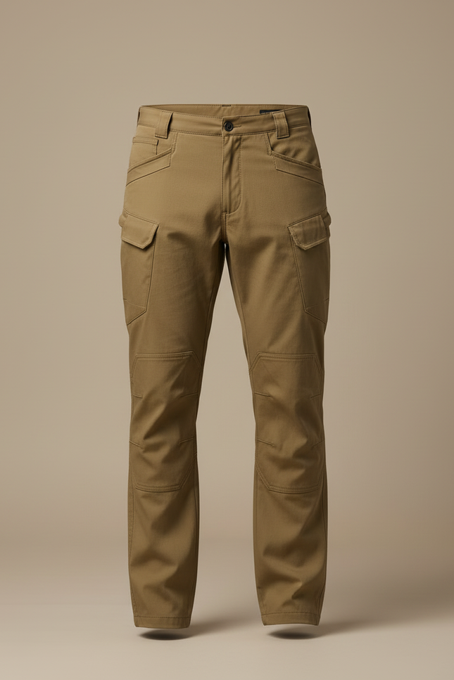 Pantalon Cargo Homme Kaki Décontracté Multi-Poches - Toile - vue 3