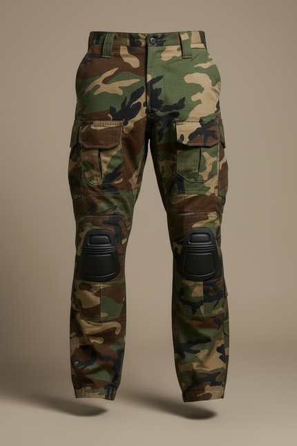 Pantalon Cargo Camouflage Militaire Homme Renforcé Tactique - Multicolore Toile - vue 3