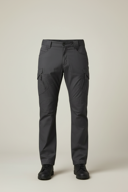 Pantalon Cargo Gris Homme Tactique Résistant Multi-Poches - Polyester - vue 3