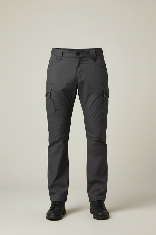 Pantalon Cargo Gris Homme Tactique Résistant Multi-Poches - Polyester - vue 3