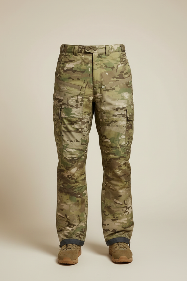 Pantalon Cargo Camouflage Militaire Tactique Imperméable Hiver - Multicolore Polyester - vue 3