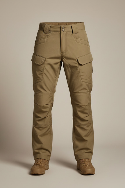 Pantalon Cargo Tactique Kaki Robuste Multipoches Homme - Polyester - vue 3