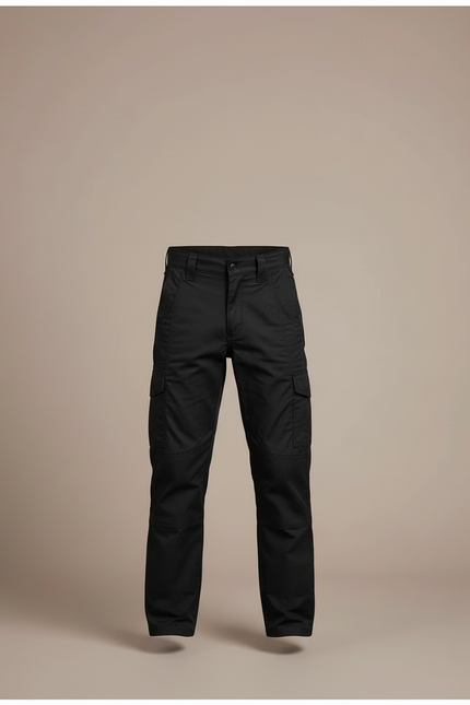 Pantalon Cargo Noir Enfant Multipoches Coton - vue 3