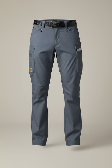 Pantalon Cargo Ripstop - Bleu Polyester - vue 3