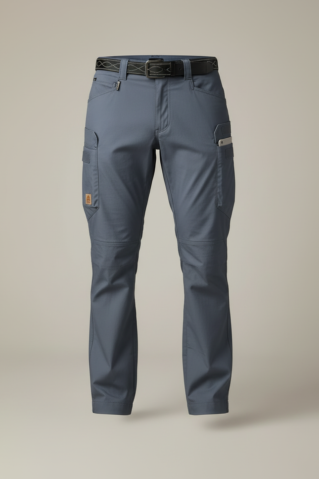 Pantalon Cargo Ripstop - Bleu Polyester - vue 3
