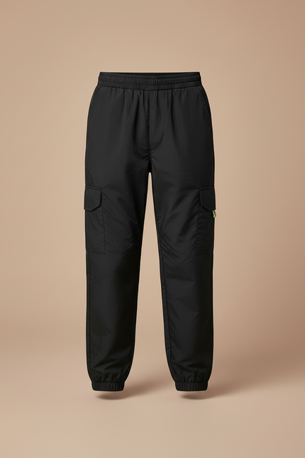 Pantalon Cargo Noir Décontracté Coton Garçon - Polyester - vue 3