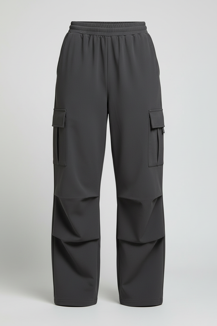 Pantalon Cargo Randonnée Femme - Gris Polyester - vue 3