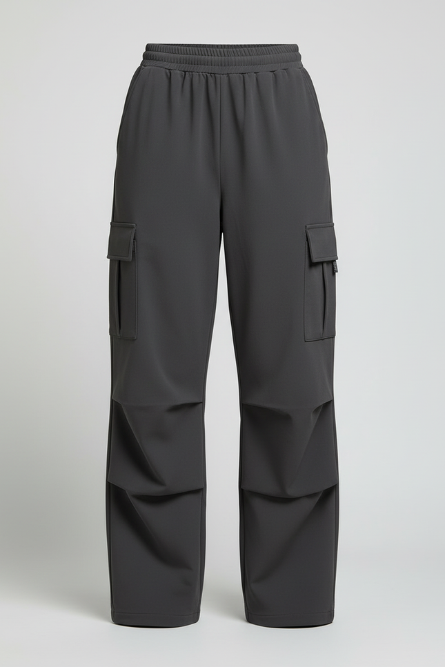 Pantalon Cargo Randonnée Femme - Gris Polyester - vue 3