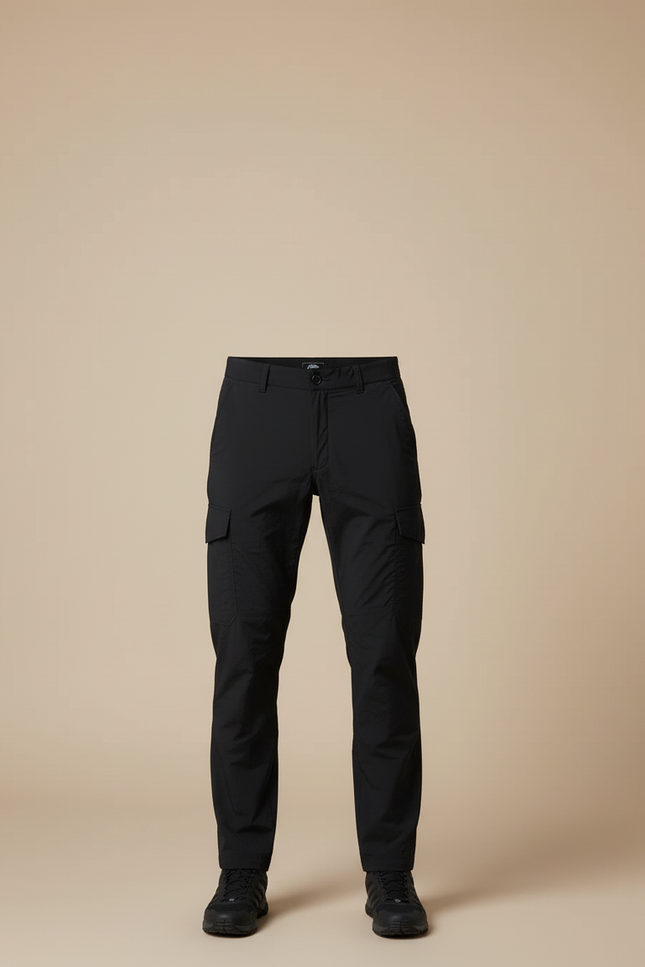 Pantalon Cargo Imperméable - Noir Polyester - vue 3