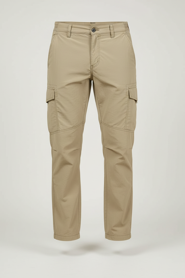 Pantalon Moto Cargo Homme - Beige Polyester - vue 3