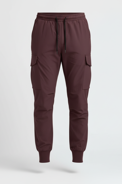 Pantalon Cargo Bordeaux Jogger Sport Homme - Polyester - vue 3