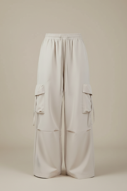 Pantalon Cargo Chic - Beige Gabardine - vue 3