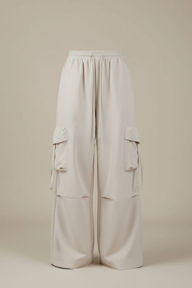 Pantalon Cargo Chic - Beige Gabardine - vue 3