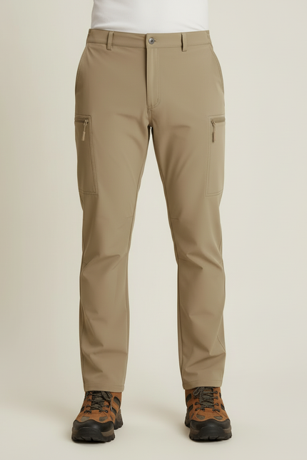 Pantalon Cargo Kaki Léger Multipoches Homme Randonnée - Polyester - vue 3