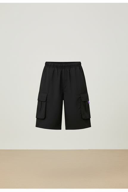 Pantalon Cargo Noir Décontracté Poches Enfant - Polyester - vue 3