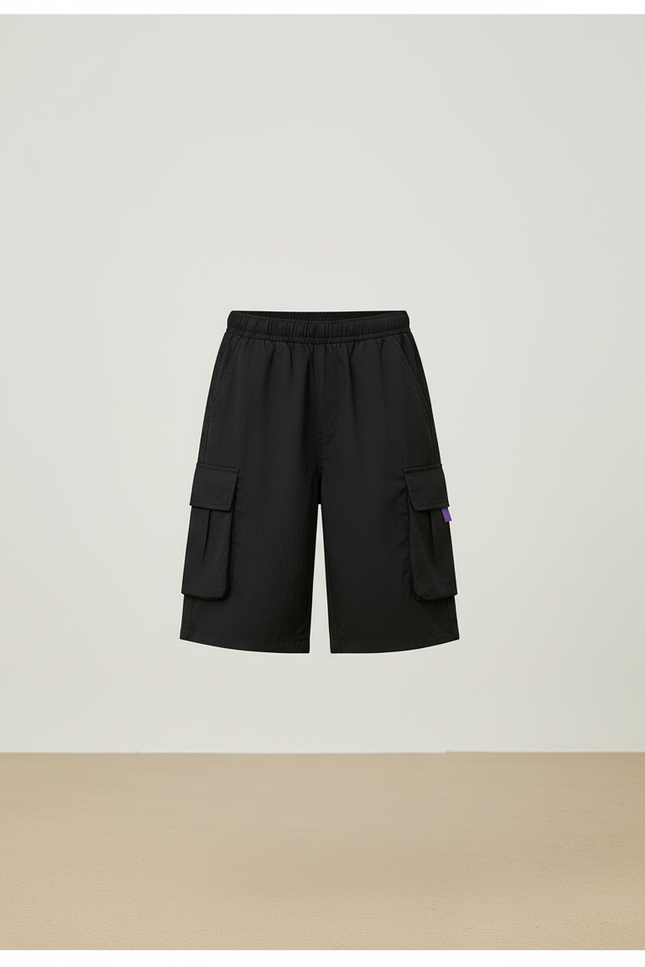 Pantalon Cargo Noir Décontracté Poches Enfant - Polyester - vue 3