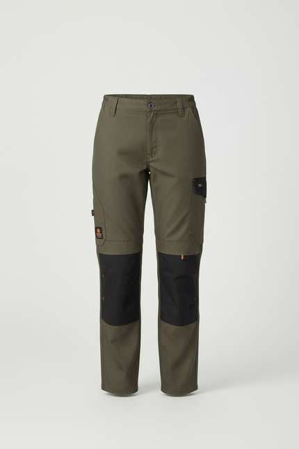 Pantalon Cargo Kaki Enfant, Robuste, Décontracté, Multi-poches - Toile - vue 3