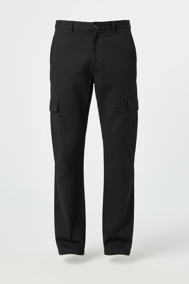 Pantalon Cargo Chic Homme - Noir Gabardine - vue 3
