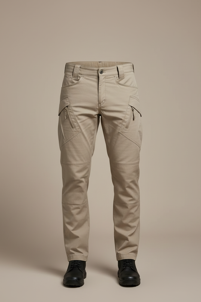 Pantalon Tactique Cargo - Beige Toile - vue 3