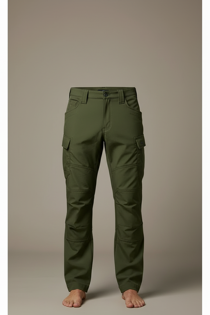 Pantalon Cargo Softshell - Kaki Polyester - vue 3