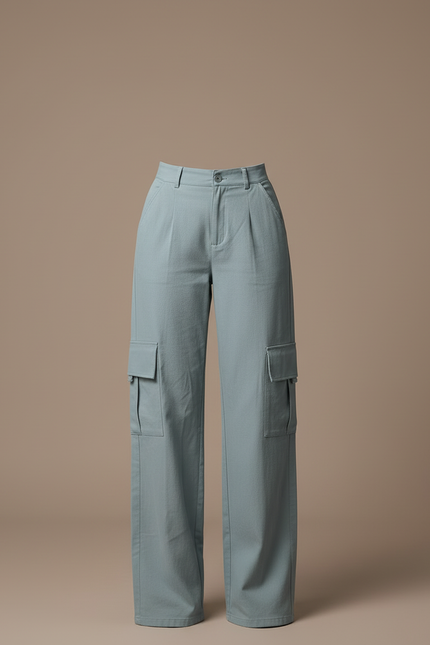 Pantalon Cargo Utility - Bleu Gabardine - vue 3