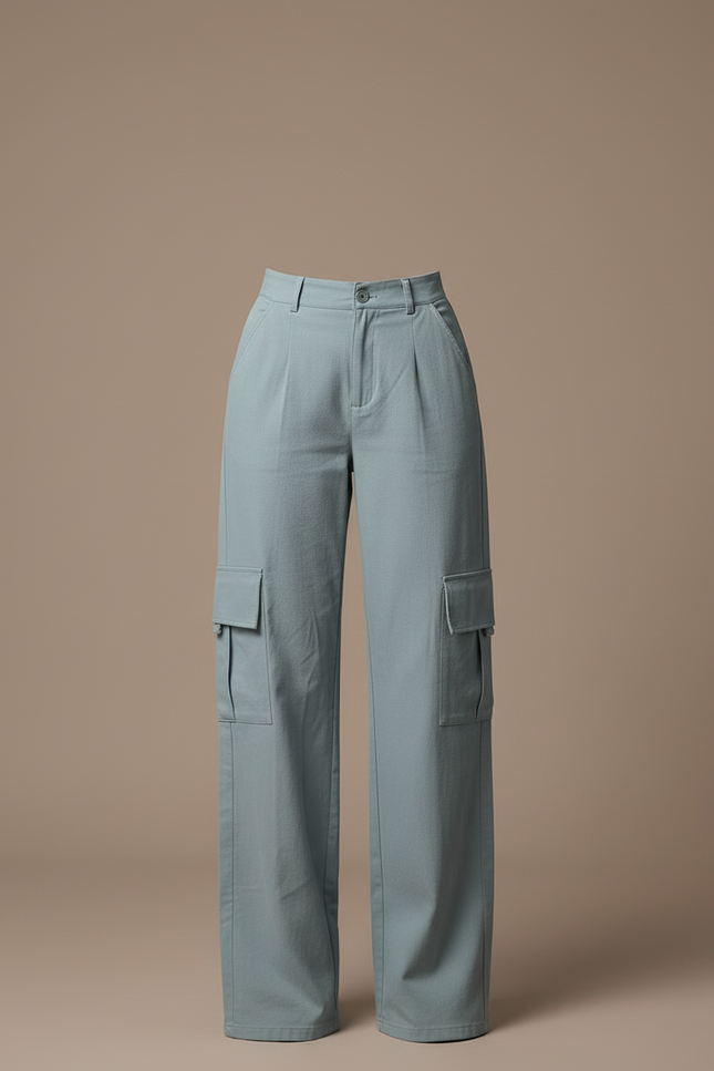 Pantalon Cargo Utility - Bleu Gabardine - vue 3