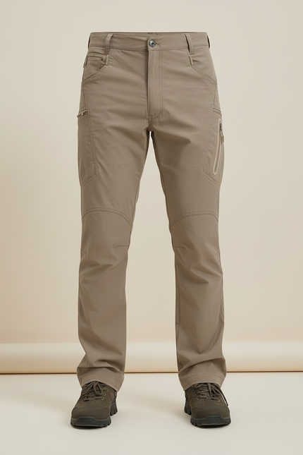 Pantalon Cargo Randonnée - Kaki Polyester - vue 3