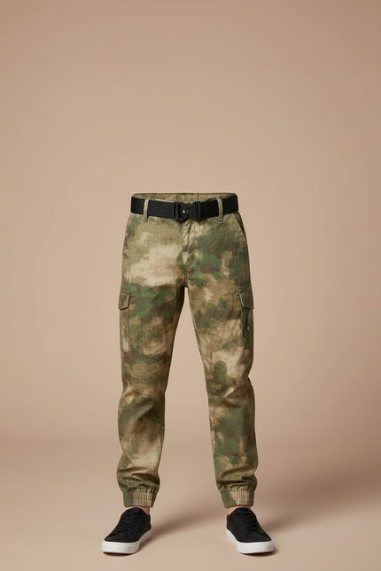 Pantalon Cargo Camouflage Enfant Multi-Poches Coton Jogger - Imprimé - vue 3
