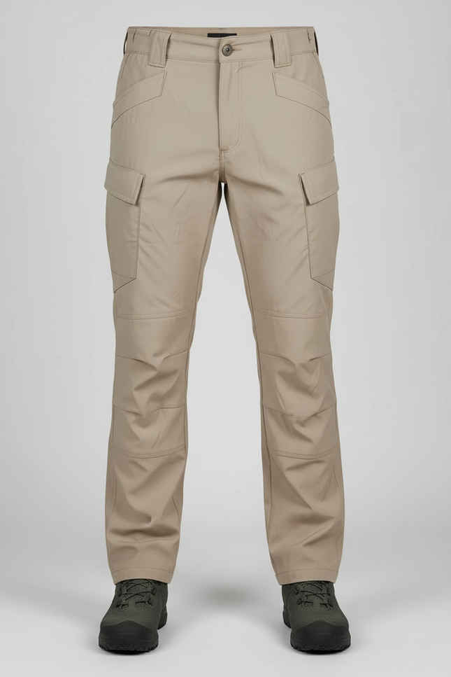 Pantalon Ripstop Cargo - Beige Polyester - vue 3