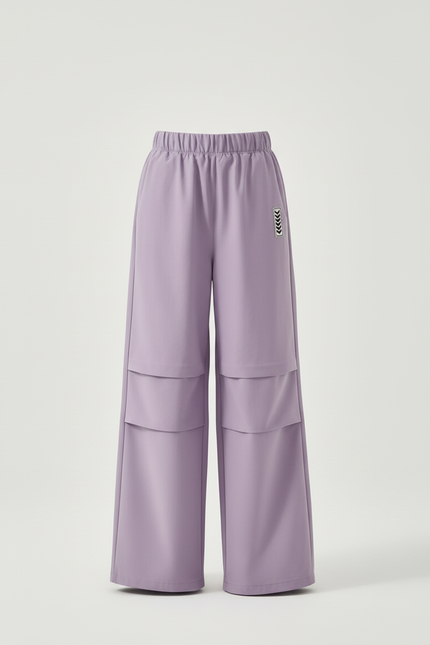 Pantalon Cargo Violet Ample Molleton Enfant - vue 3